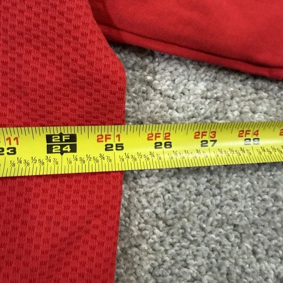 Puma Crewneck Sweatshirt XXL Red Athletic Training Pullover Textured Mesh Panels - Picture 8 of 9